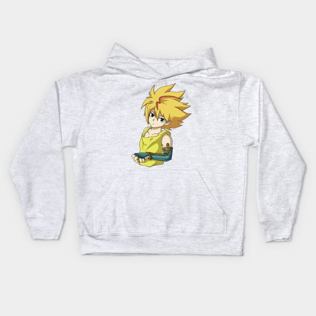 Free de la Hoya from Beyblade Burst Evolution (no background) Kids Hoodie by Kaw_Dev